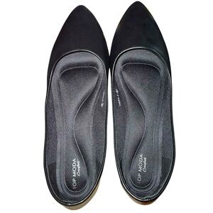 Top Moda Pointy Toe Black Flats